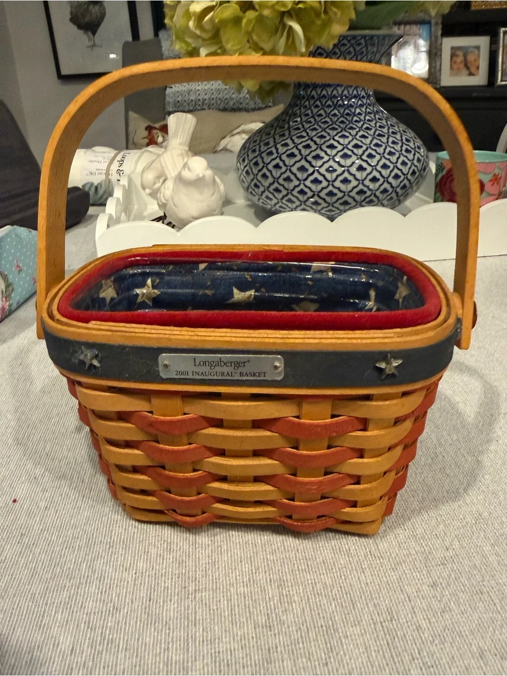 Longaberger Collectible 2001 Inaugural Basket